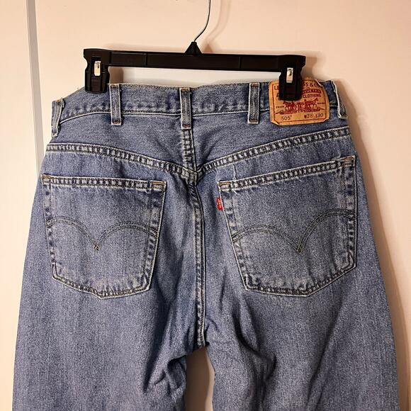 Levis 505 Regular Fit Straight Denim Jeans Size 38 x30 - Picture 4 of 10